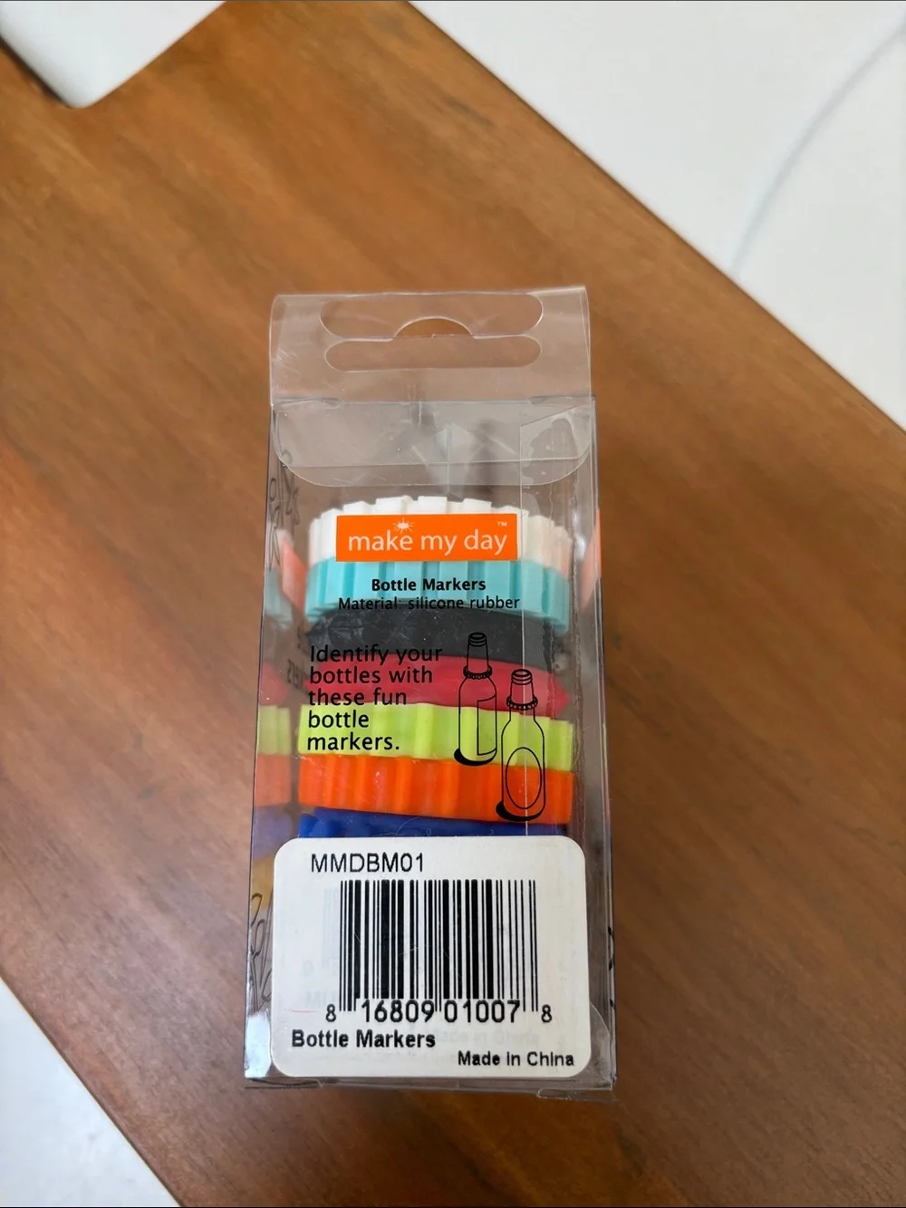 Silicone Bottle Markers - Multicolor Party Set